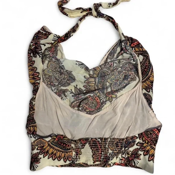 Free People Forever Young Multicolor Paisley halter Top - Picture 4 of 5